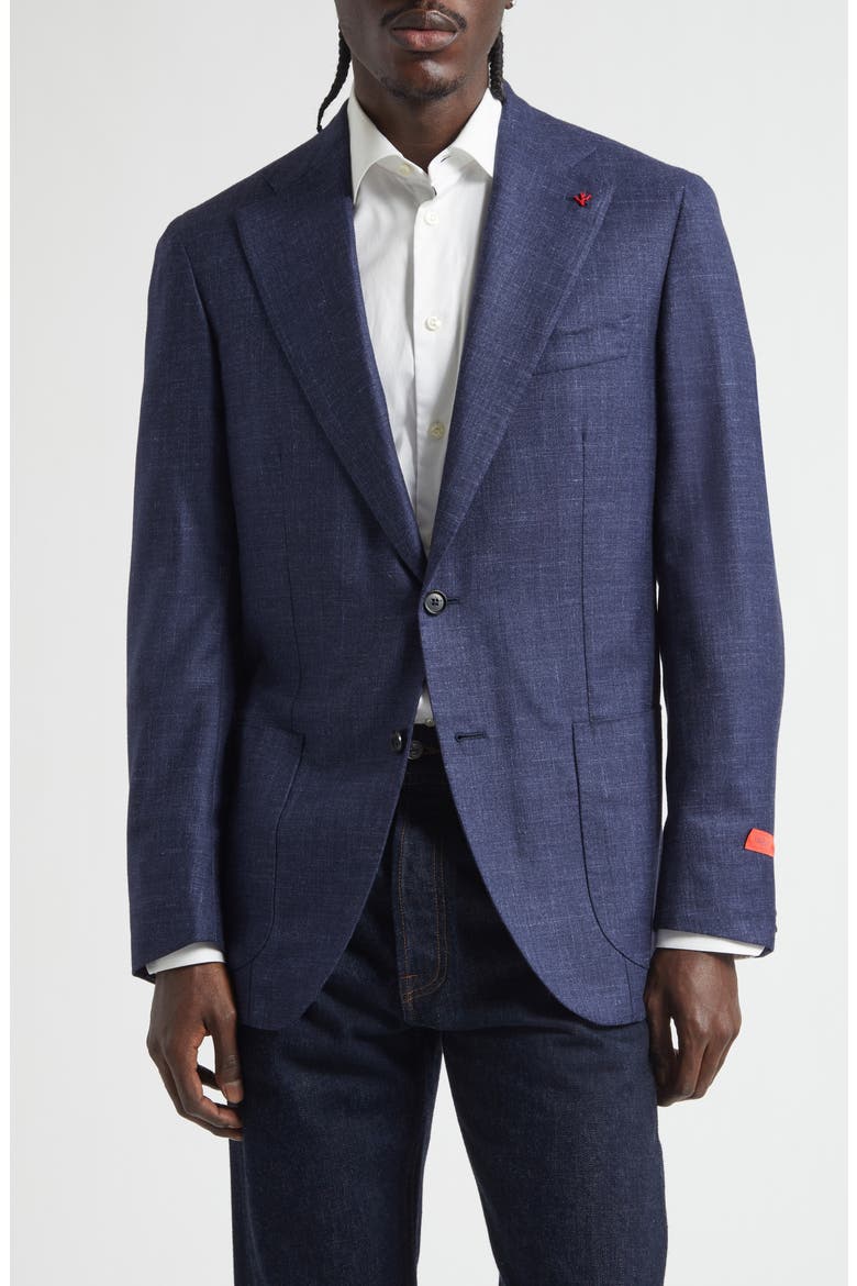 Marechiaro Wool & Cashmere Blend Soft Sport Coat, Main, color, BLUE