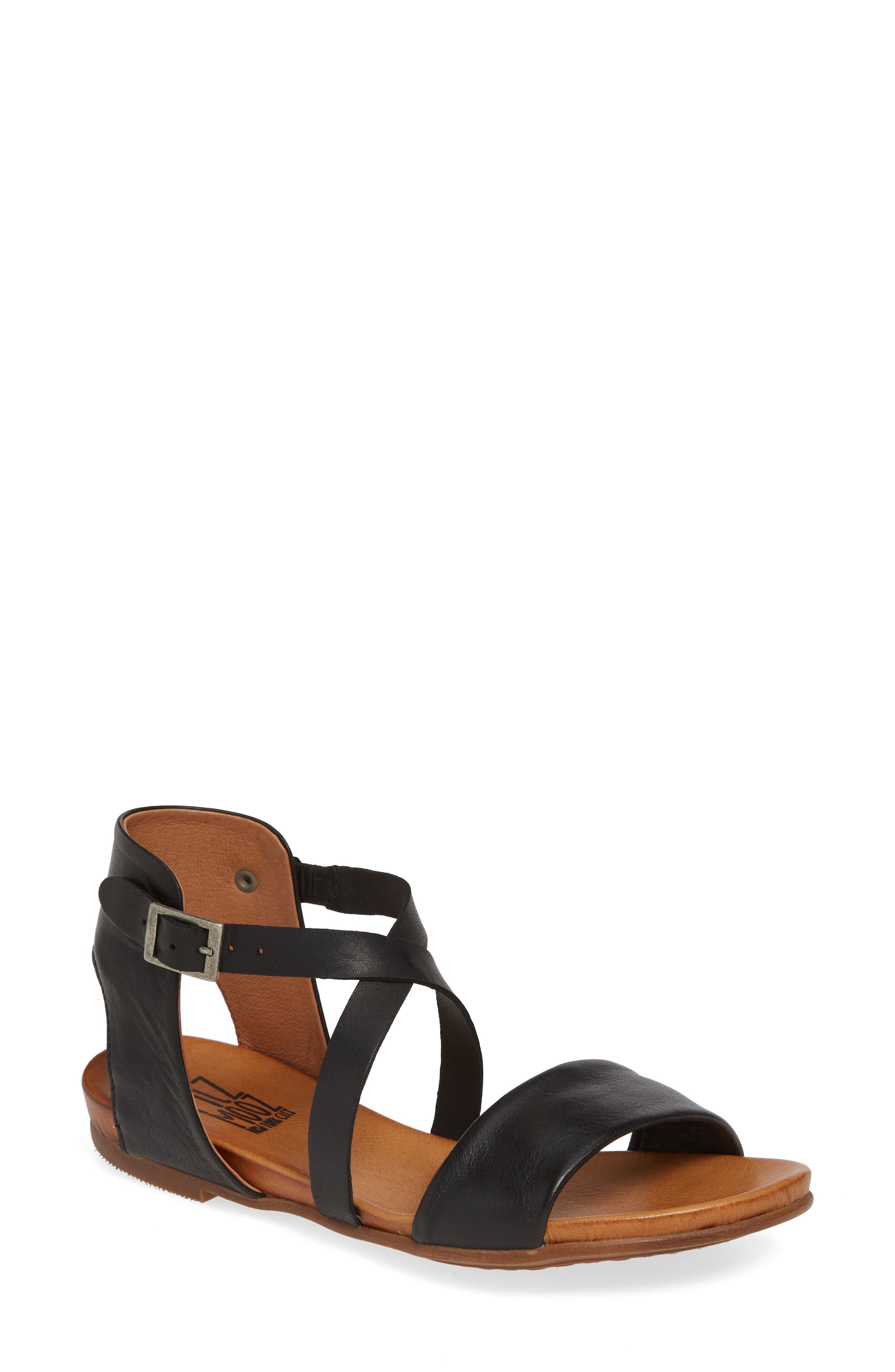 Miz Mooz Aster Sandal, Main, color, Black