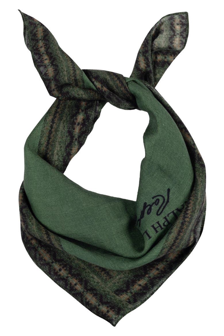 Wool Bandana, Main, color, OLIVE MULTI