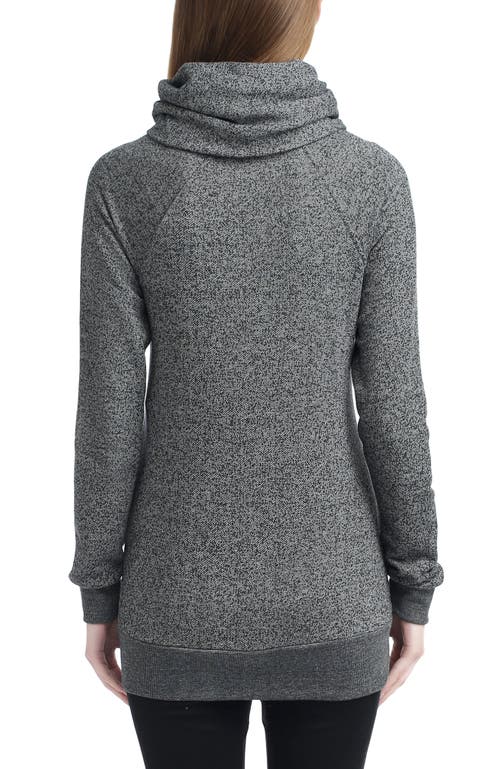 Kimi & Kai Thea Gathered Maternity Sweatshirt In Gray