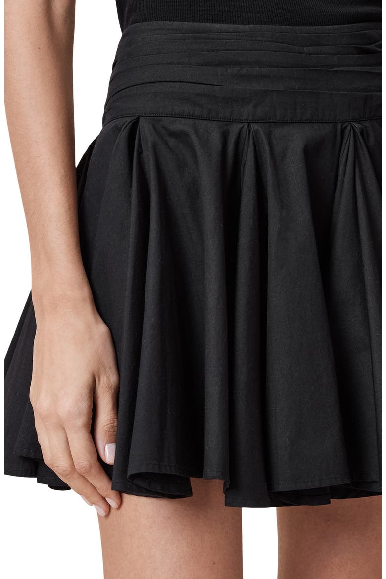 Tulip Miniskirt, Alternate, color, BLACK