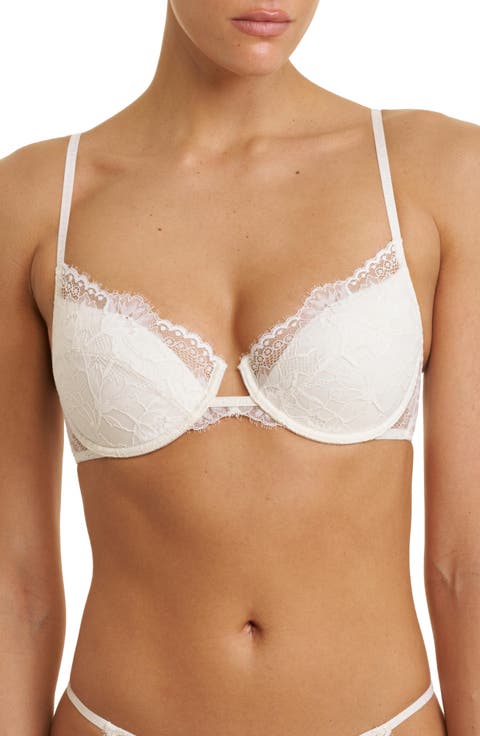 Fleur Padded Underwire Lace Demi Bra