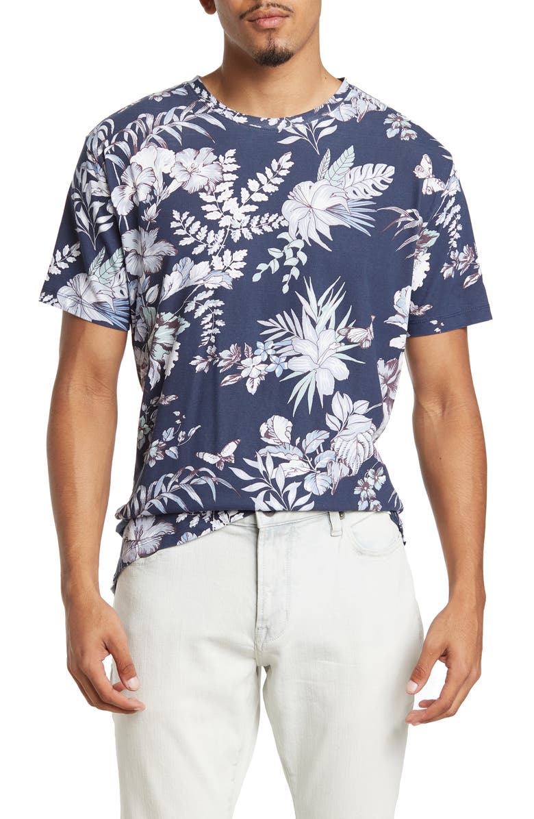 Slate & Stone Tropical Print Crewneck T-Shirt, Main, color,