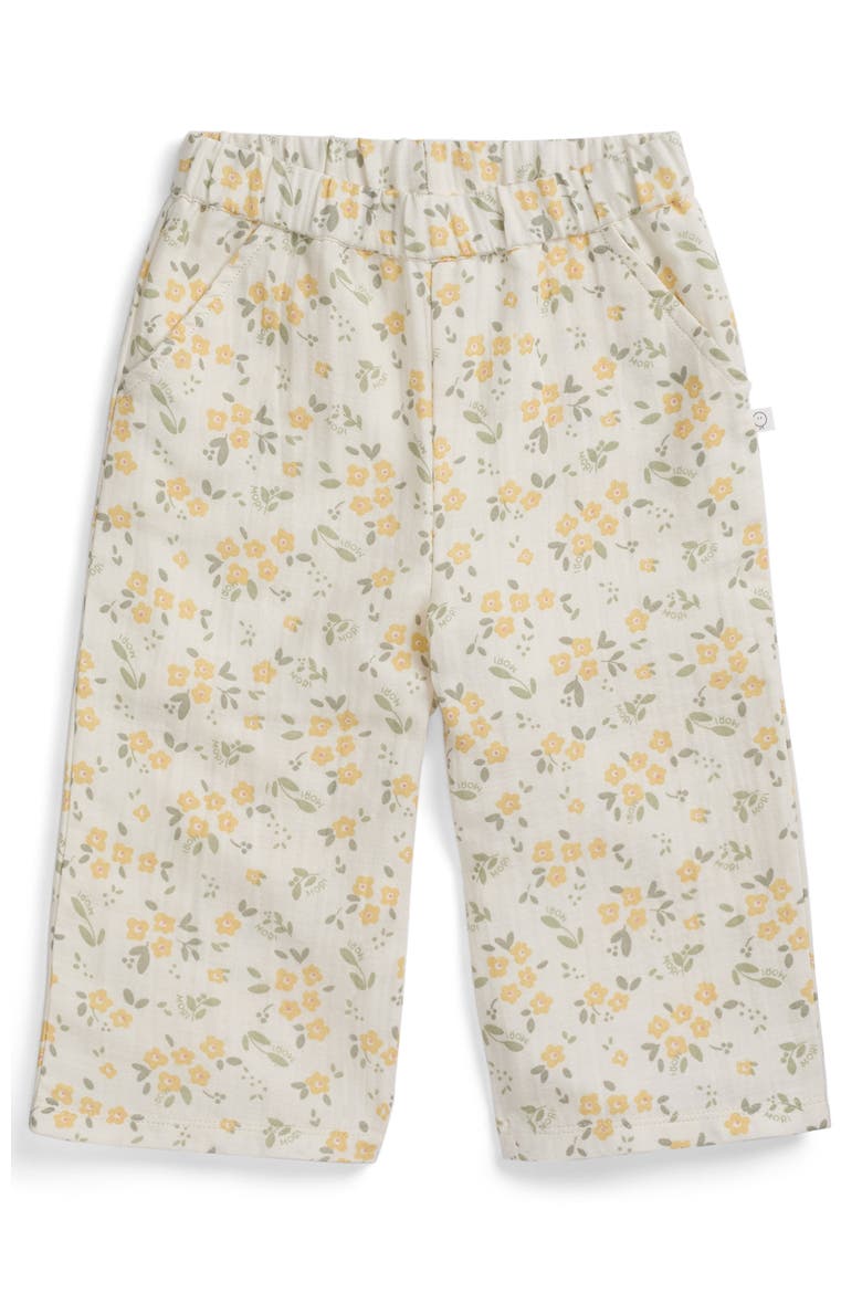 Floral Muslin Trousers, Main, color, Floral Cloud Dancer