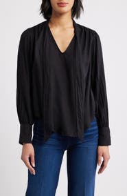 Cloth & Stone Tie Neck Top