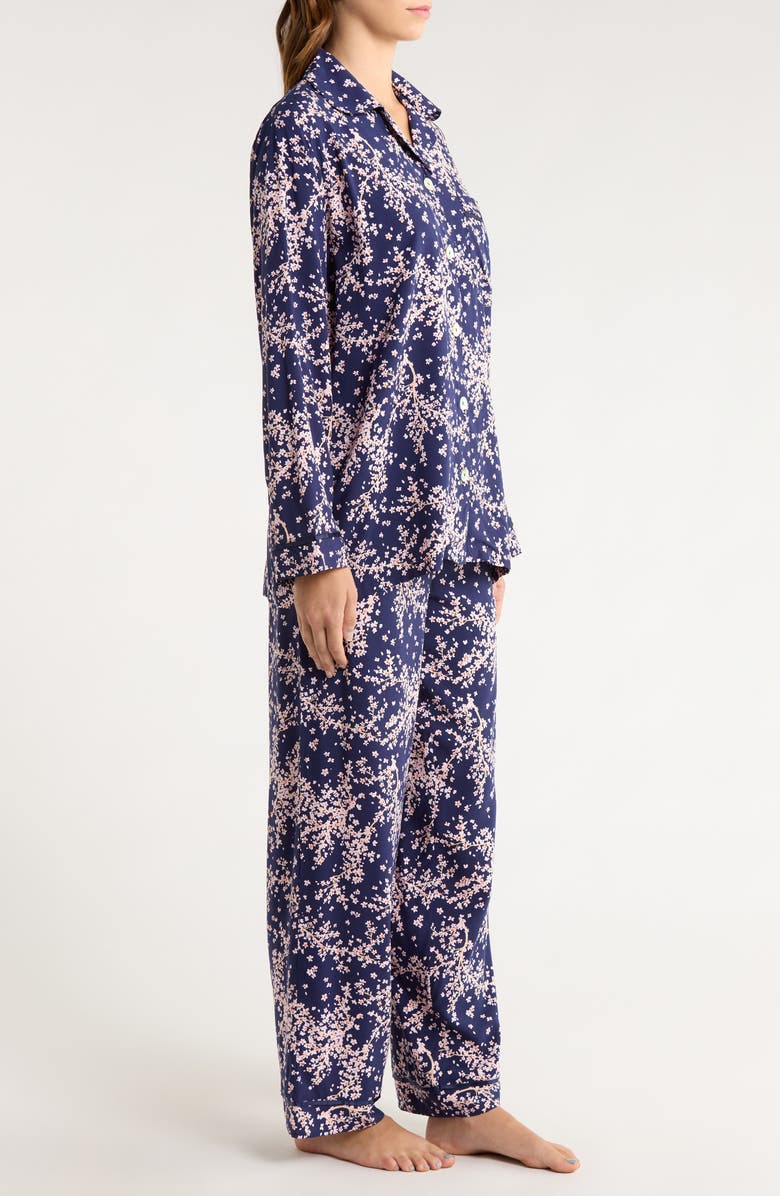 Papinelle Cheri Blossom Pajamas, Alternate, color, Navy