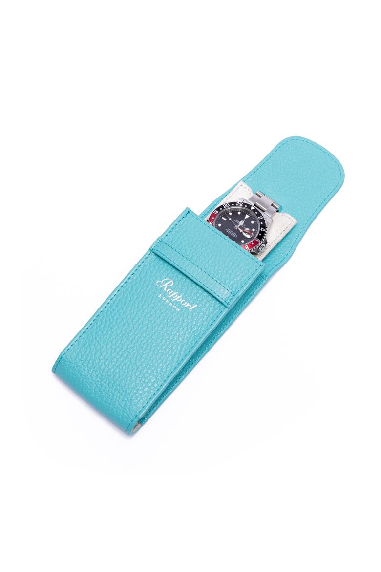 PORTOBELLO WATCH POUCH, Main, color, Turquoise