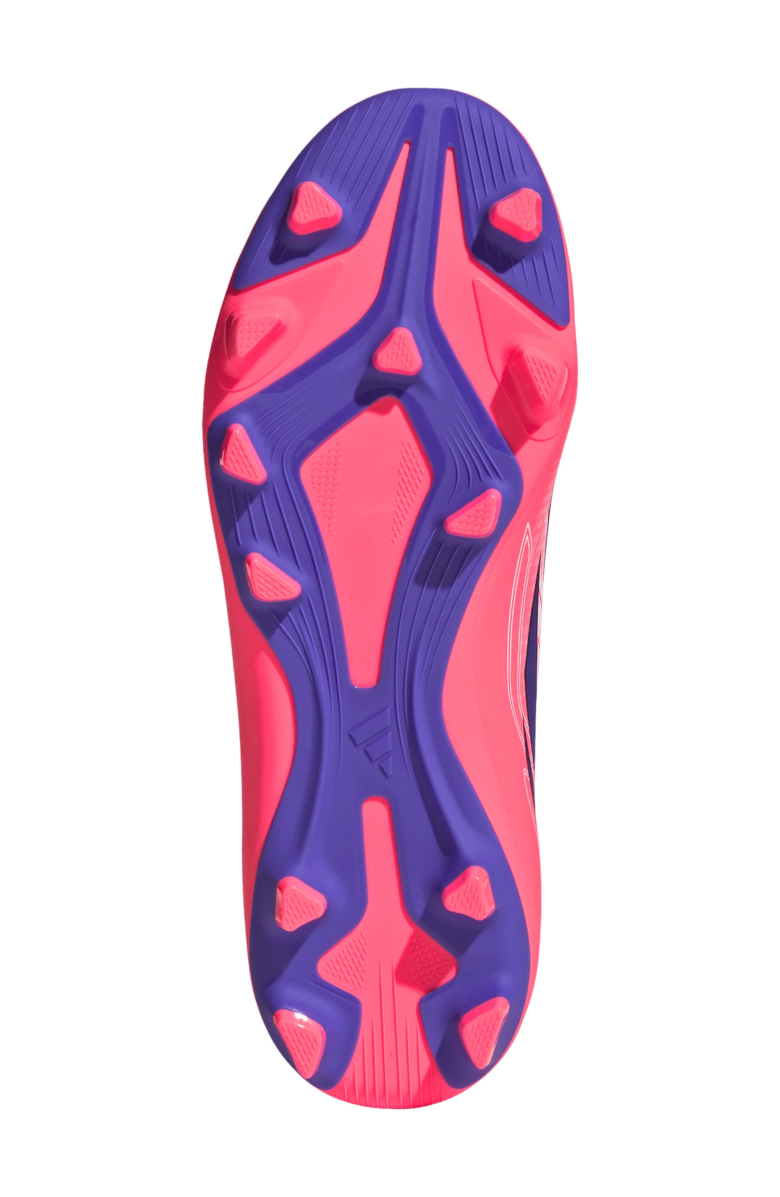 Kids' F50 Hyperfast Club Indoor Soccer Shoe, Alternate, color, WHITE/ PURPLE/ TURBO
