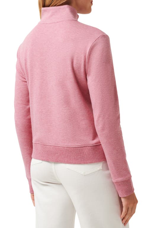Travismathew Cloud Half Zip Pullover In Heather Foxglove