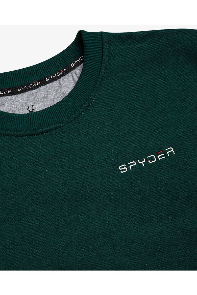 Men Fleece Crew, Alternate, color, Forest Green