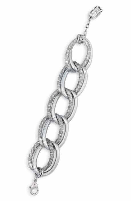 Karine Sultan Textured Link Bracelet