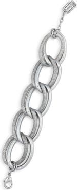Karine Sultan Textured Link Bracelet