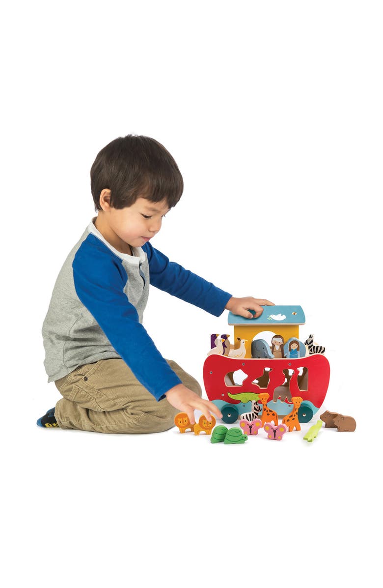 Tender Leaf Toys Noah's Shape Sorter Ark Playset, Alternate, color, Multi