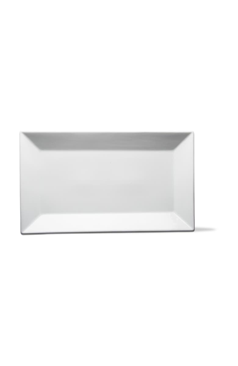 tag Whiteware Rectangular Porcelain Serving Tray Platter, Main, color, White