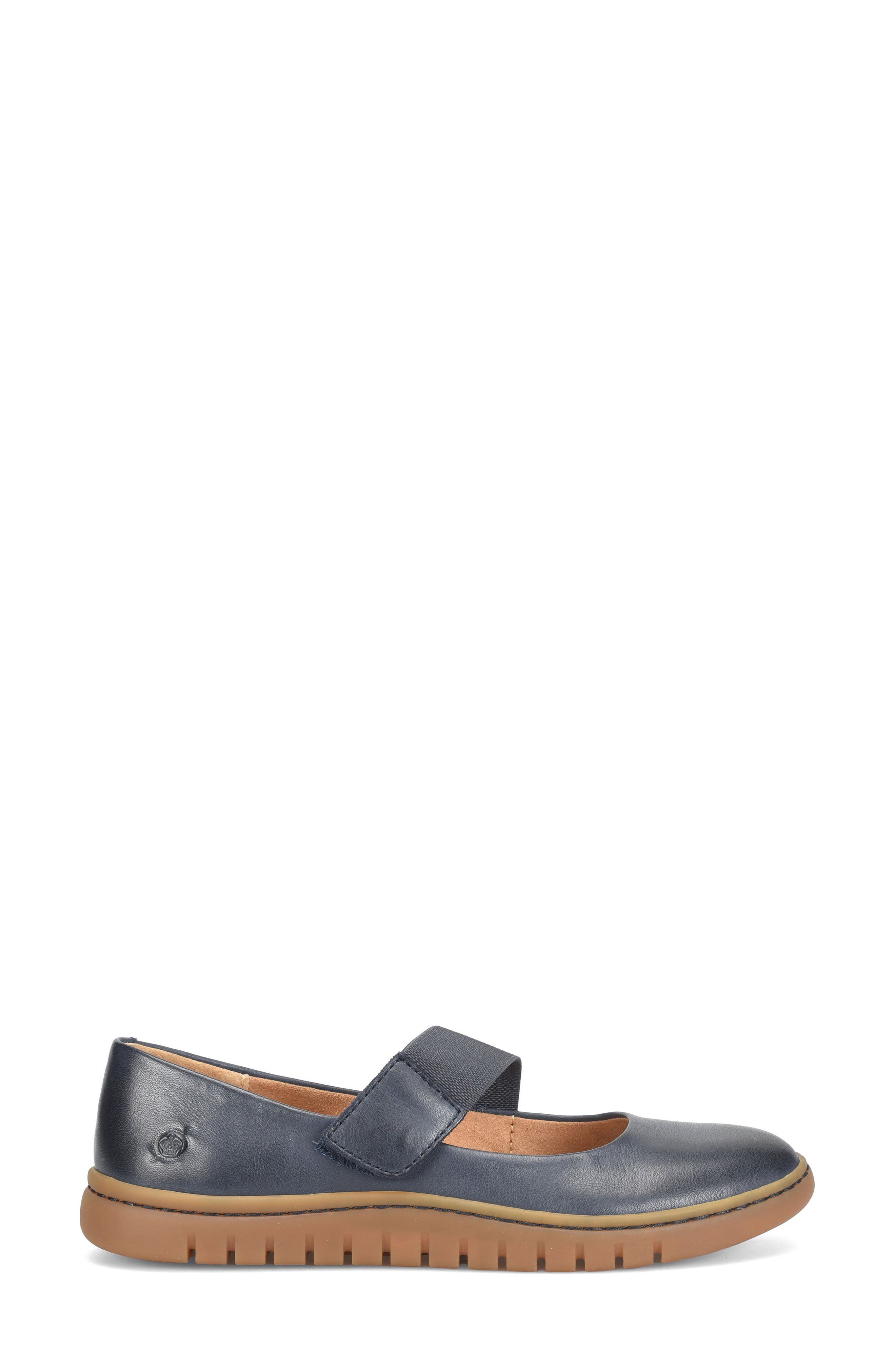 Børn Flat, Alternate, color, Navy Leather