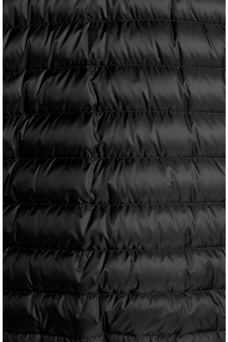 Abricot Down Bomber Jacket, Alternate, color, BLACK