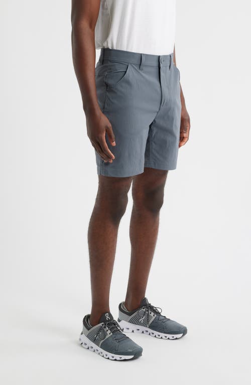 Free Fly Topogrid Water Repellent Shorts In Gray