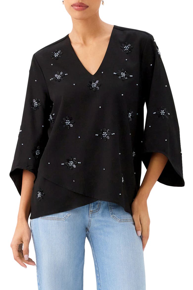 Embellish Asymmetric Top, Main, color, BLACK