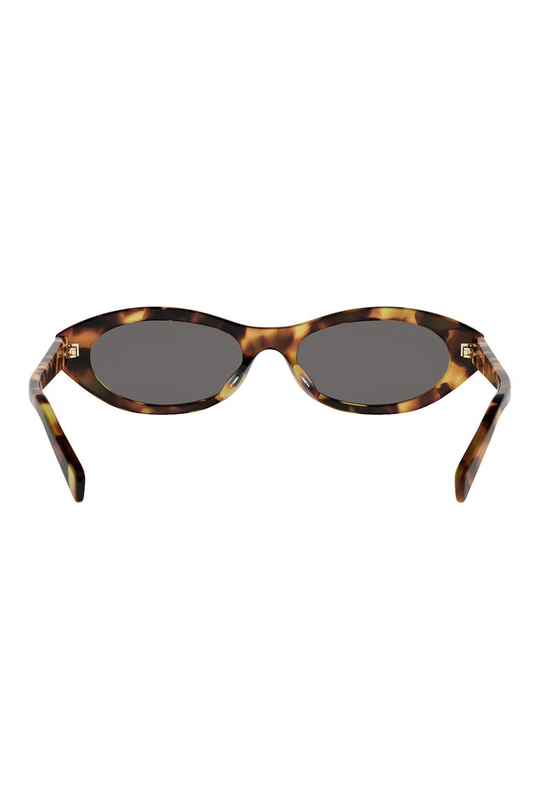 Triomphe Mini 54mm Oval Sunglasses, Alternate, color, BLONDE HAVANA / SMOKE