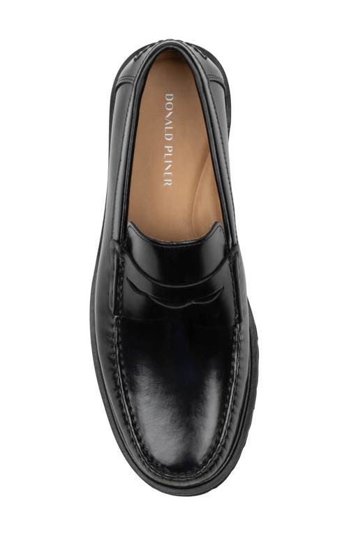 Donald Pliner Judd Penny Loafer In Black