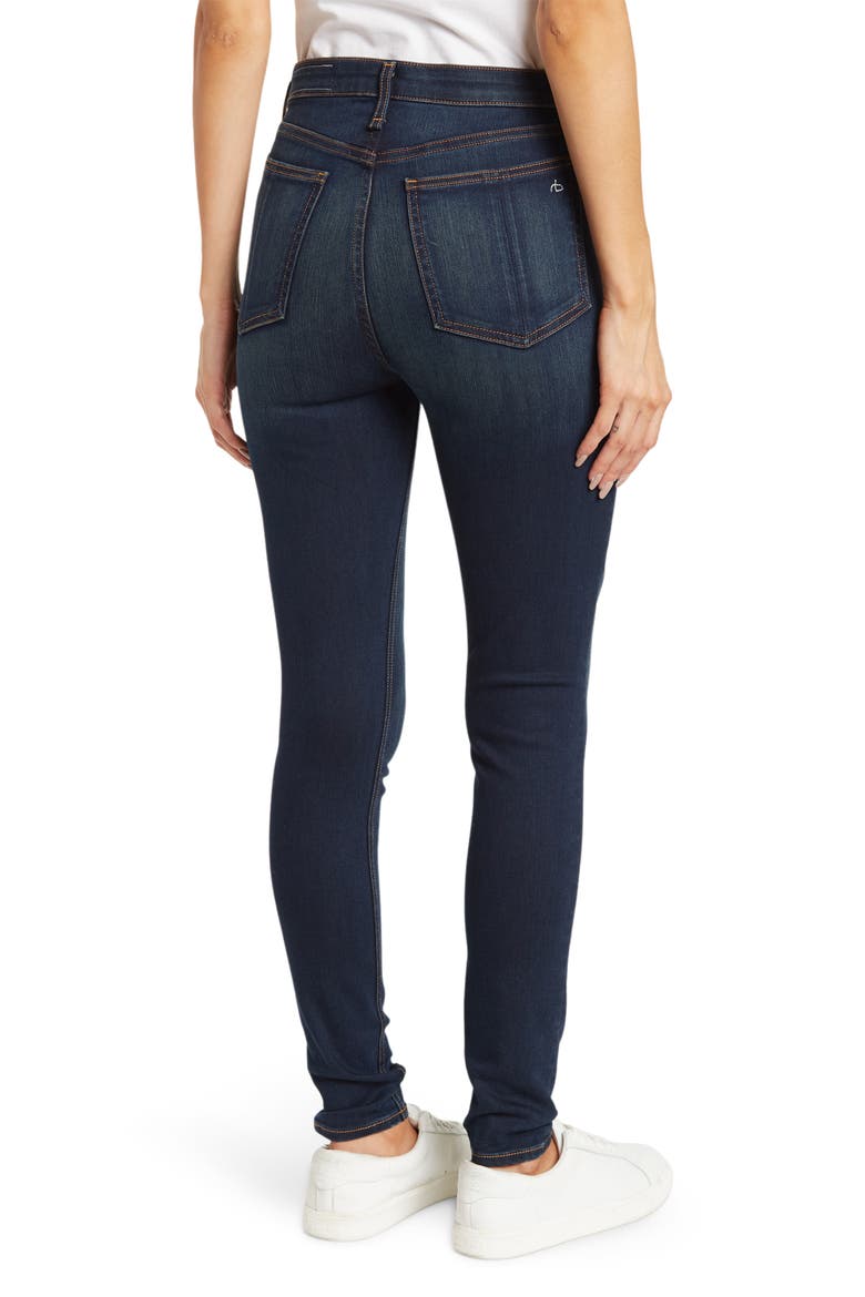 RAG AND BONE Nina High Rise Skinny Jeans, Alternate, color, BEDFORD