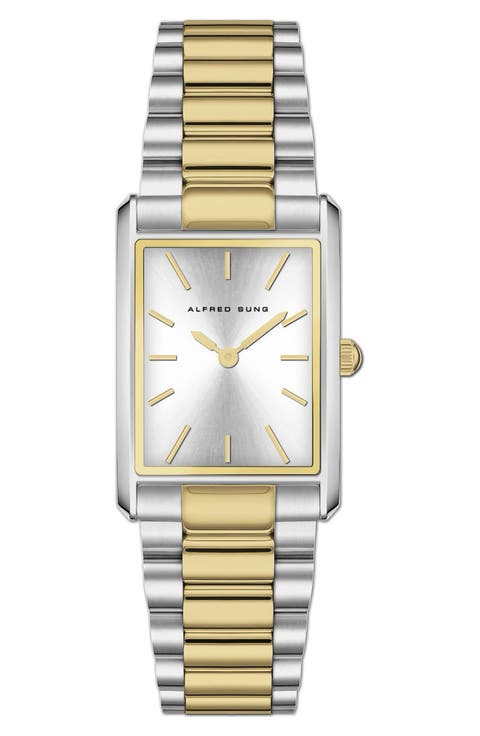 Horizon Rectangular Bracelet Watch, 22mm x 32mm