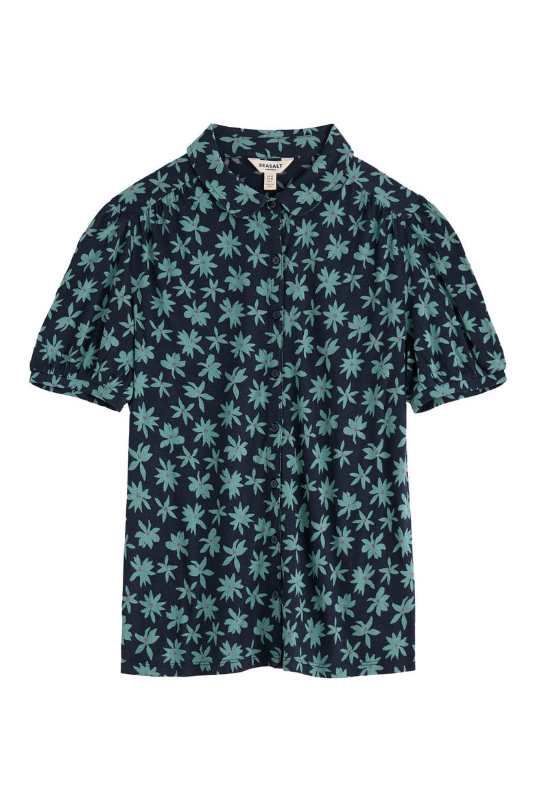 Embrace Floral Button-Up Shirt, Alternate, color, TROPIC BLOOM MARITIME