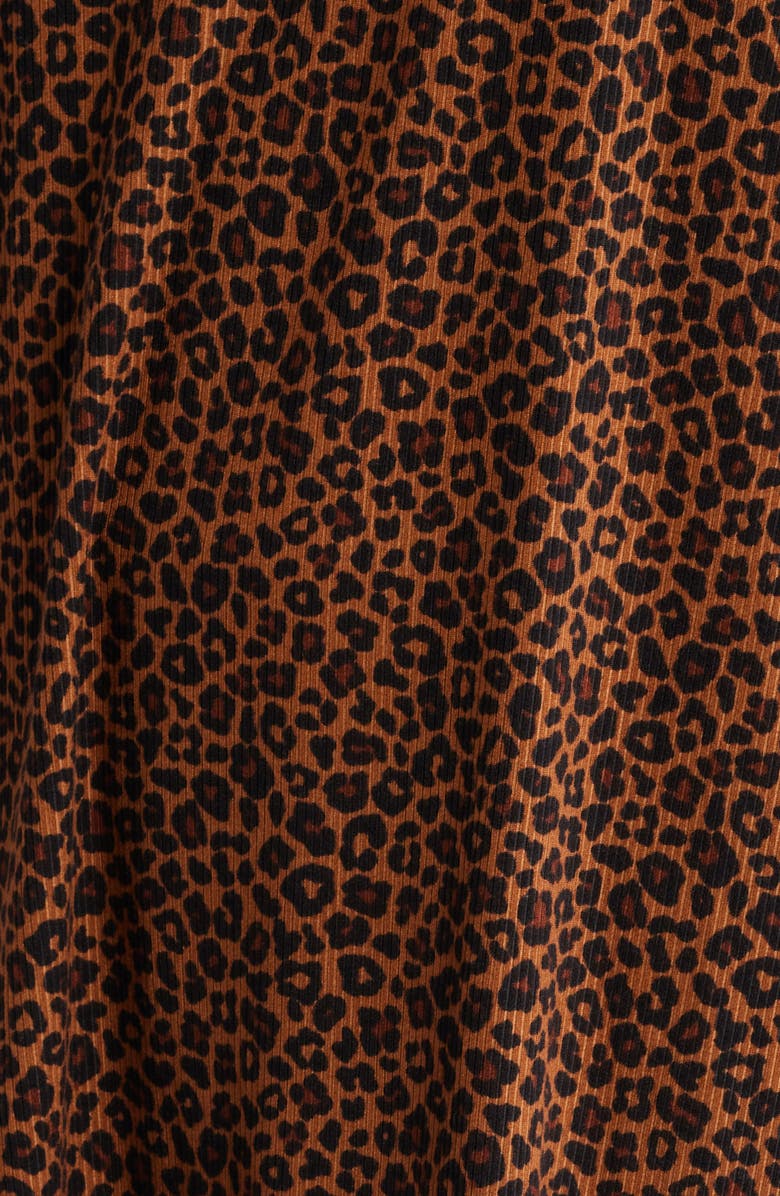 Dressed in Lala Leveled Up Leopard Top & Pants Set, Alternate, color, Brown