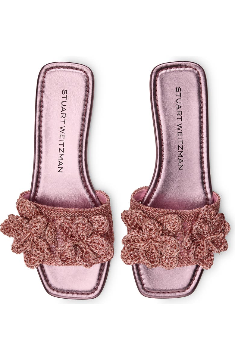 Stuart Weitzman Lotus Slide Sandal, Alternate, color, Pink Sand