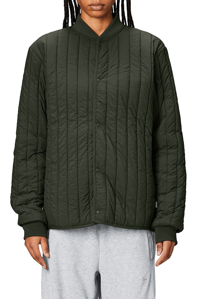 Banja Water Repellent Bomber Liner Jacket, Alternate, color, GREEN