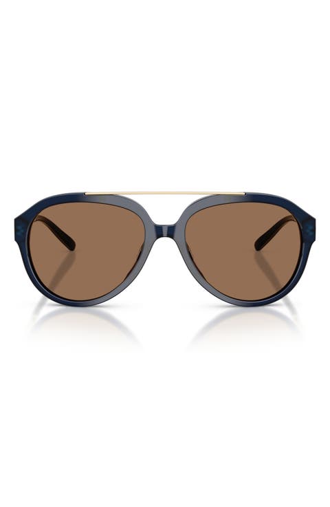 56mm Pilot Sunglasses