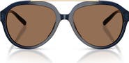 Tory Burch 56mm Pilot Sunglasses