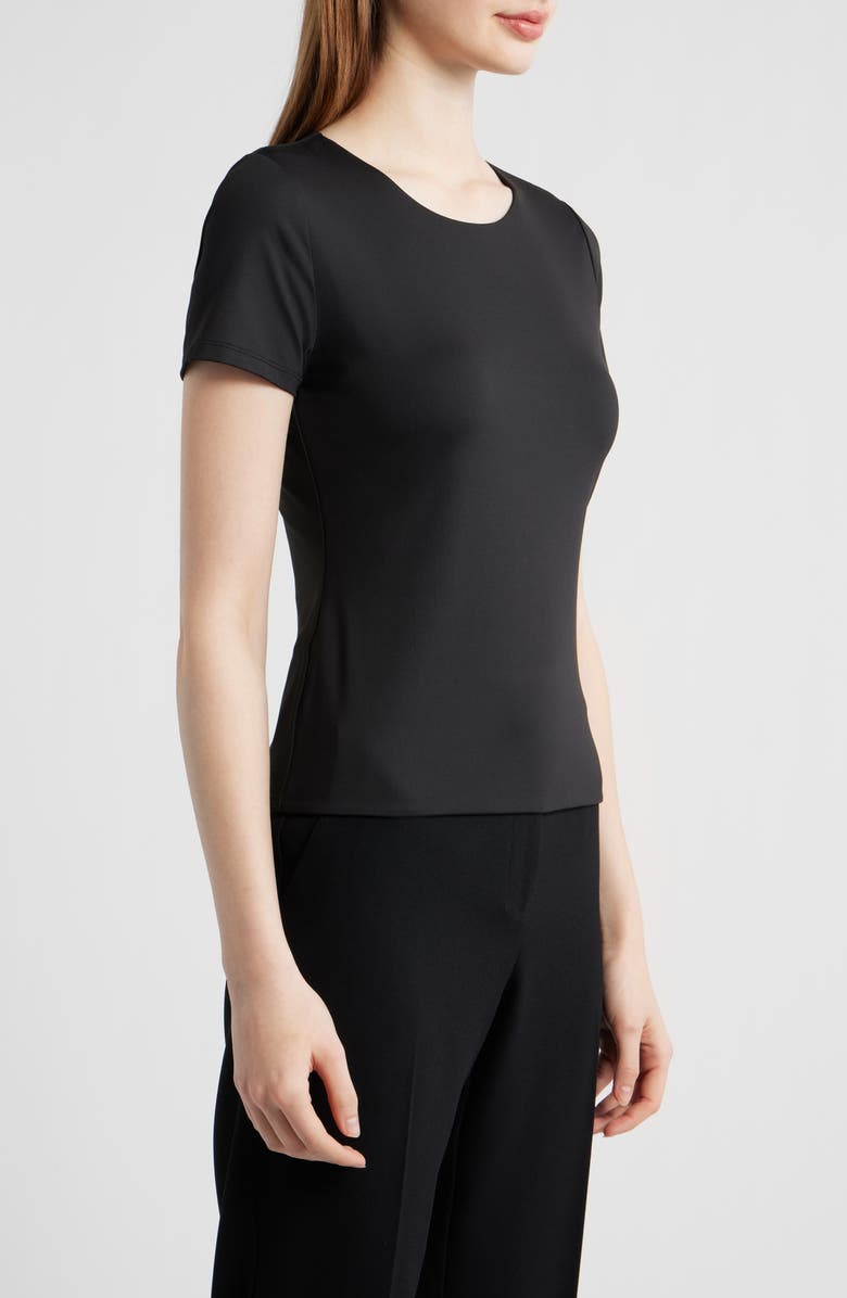 KOBI HALPERIN Rhianna Stretch Knit T-Shirt, Alternate, color, Black