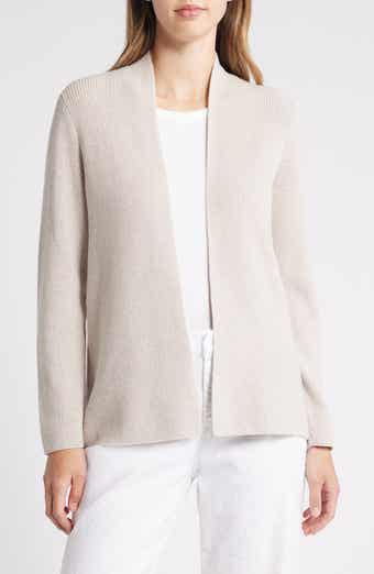Organic Cotton Open Front Cardigan
