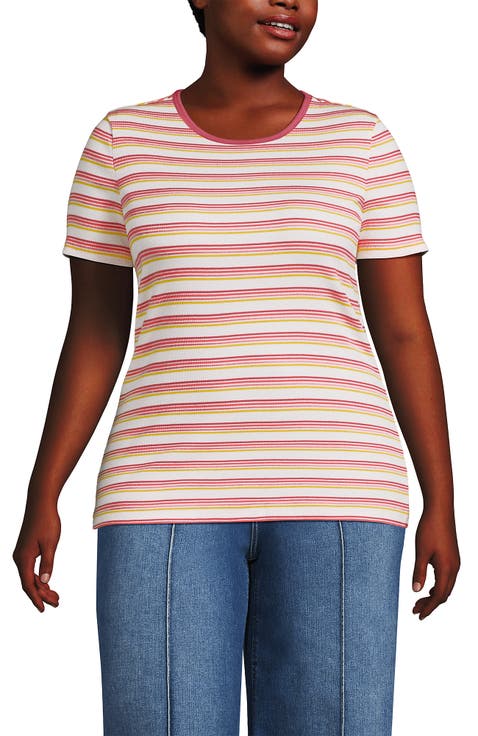 Plus Size Micro Rib T-Shirt