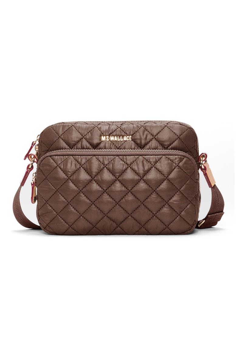 Small Metro II Quilted Nylon Camera Bag, Main, color, WALNUT