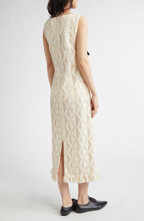 MERUERT TOLEGEN MERUERT TOLEGEN SCULPTED LACE MIDI DRESS