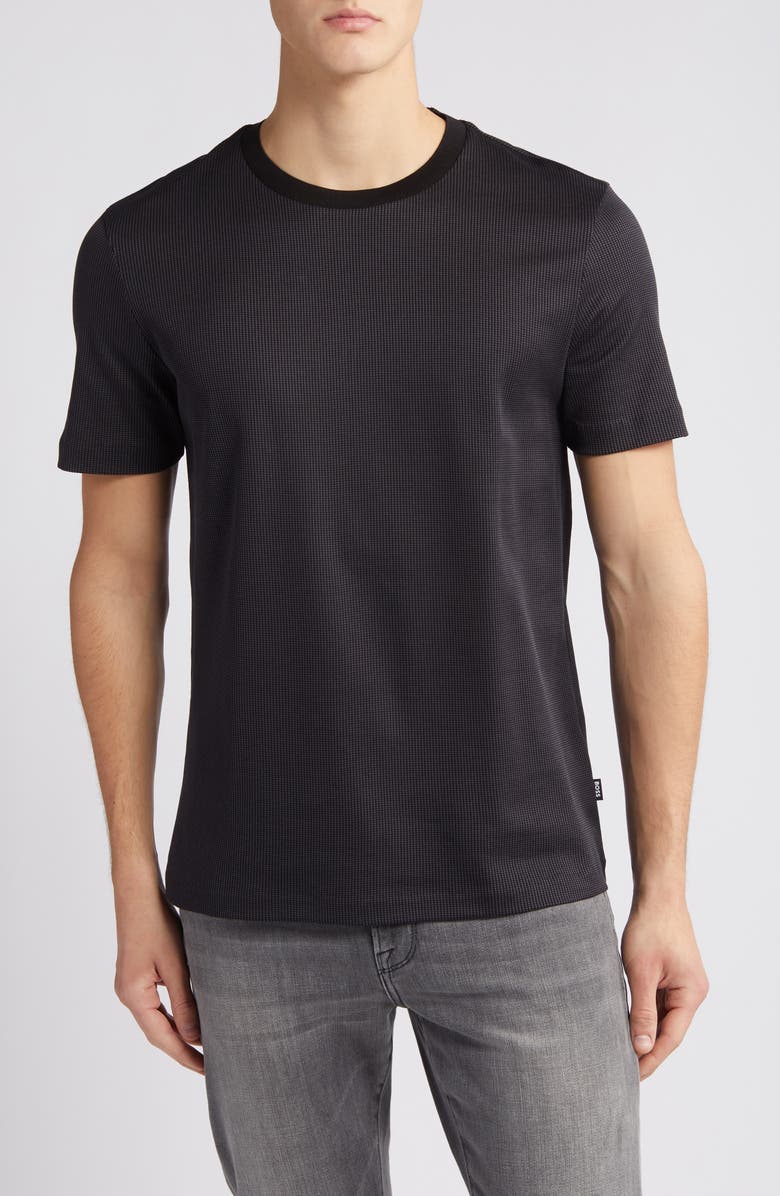 BOSS Tiburt Ringer Cotton T-Shirt, Main, color, 