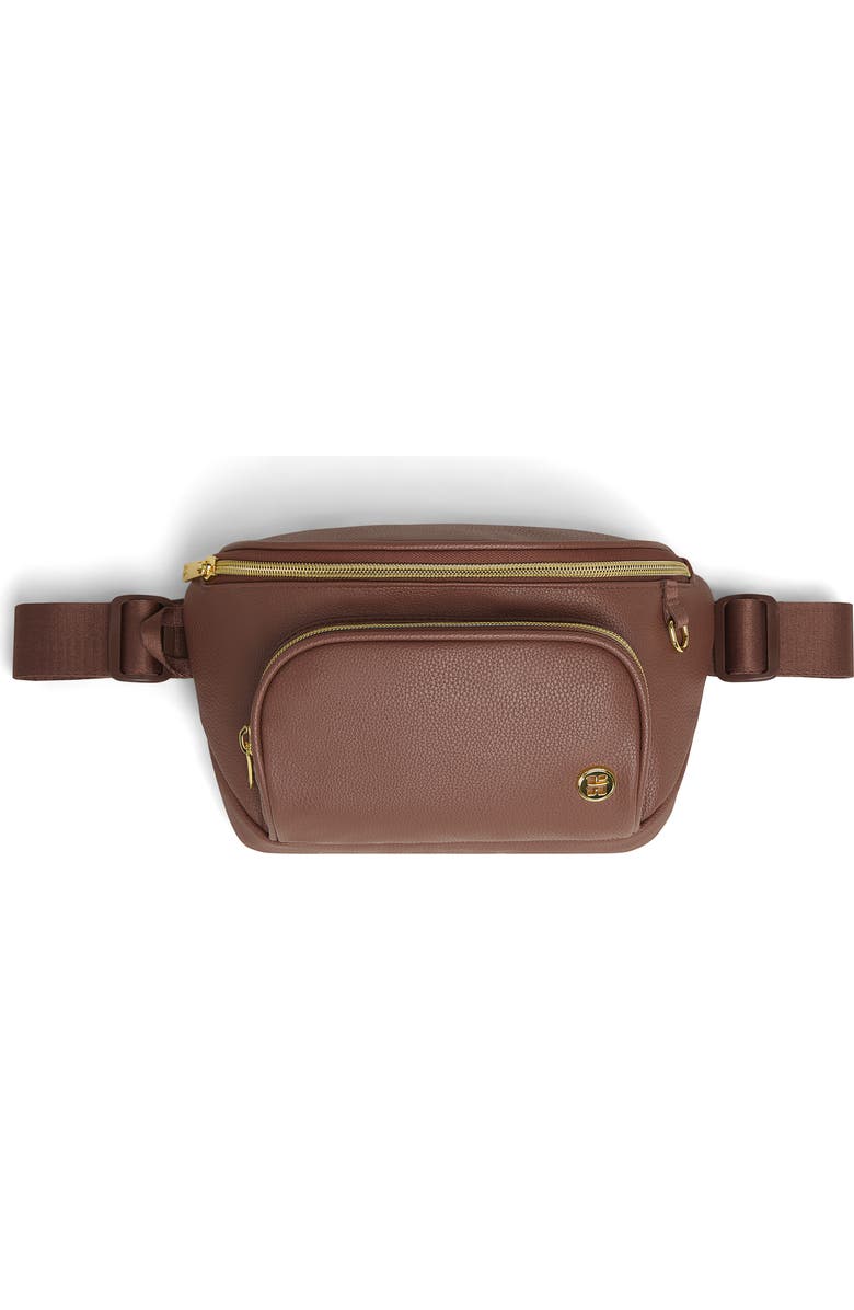 Huggies Signature Diaper Crossbody Bag, Main, color, Cognac