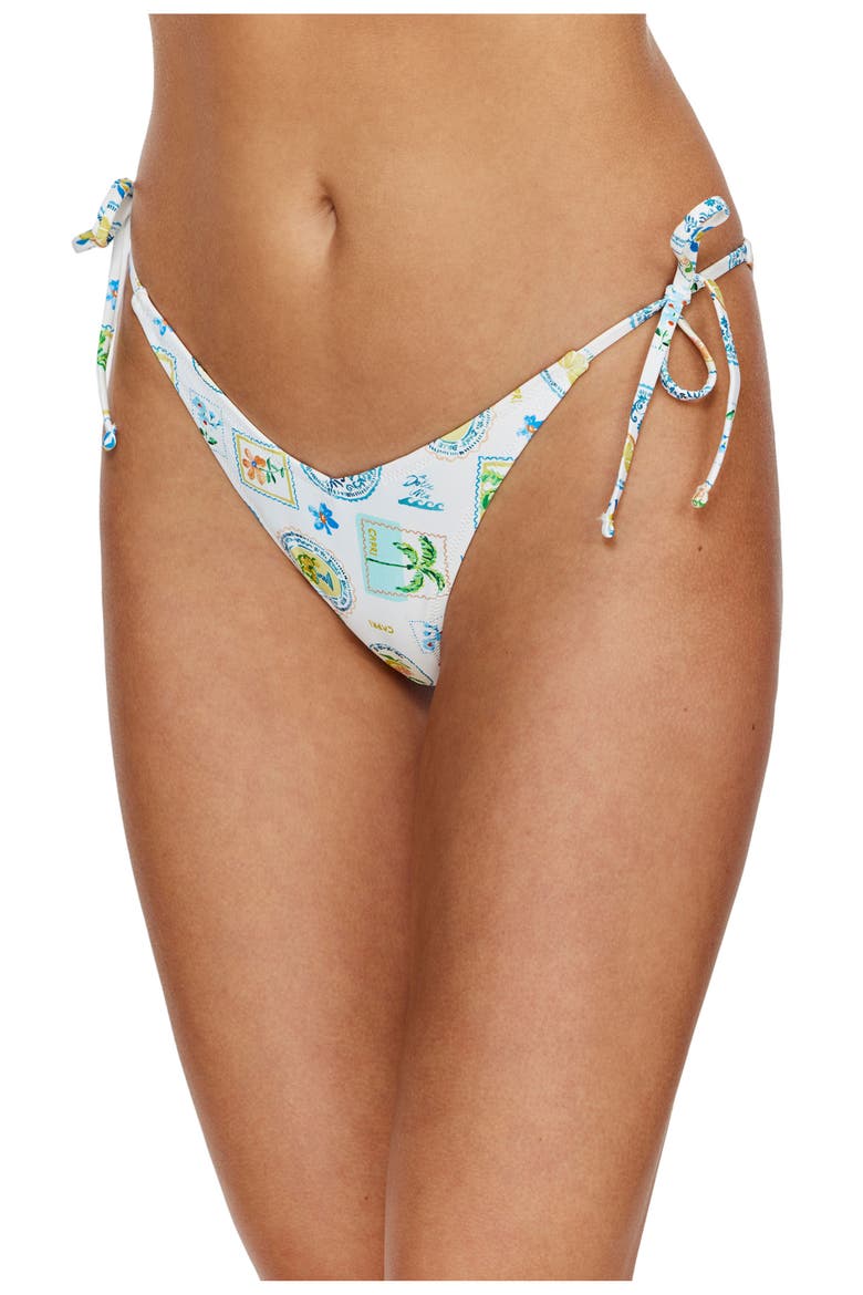 Capri Vibes Side Tie Bikini Bottom, Main, color, White