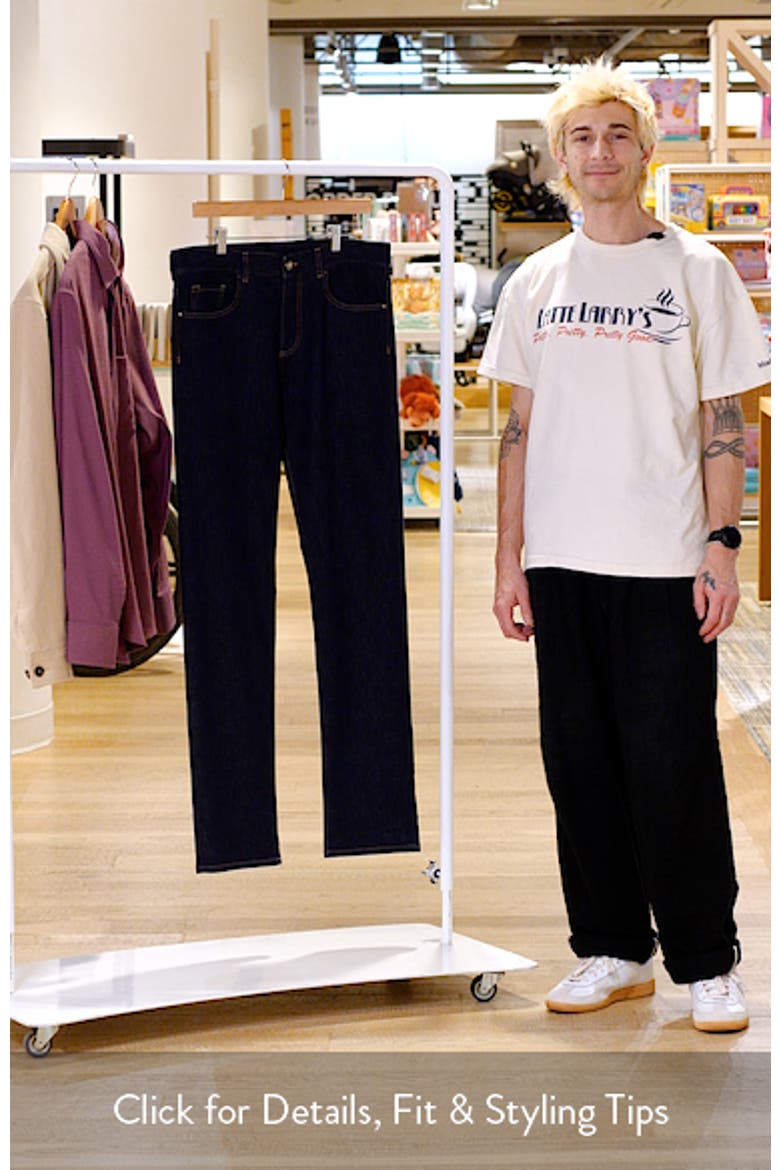 Regular Fit Stretch Cotton & Wool Jeans video