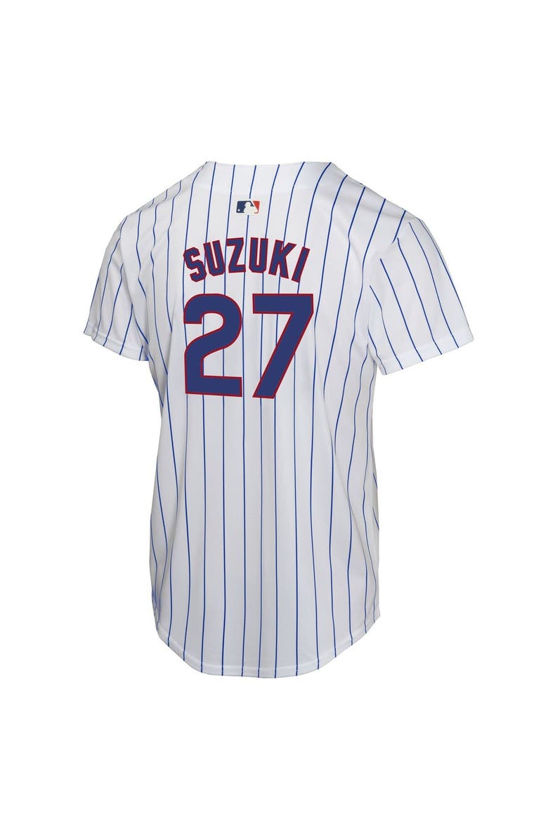 Nike Youth Nike Seiya Suzuki White Chicago Cubs Home Game Jersey, Alternate, color, White