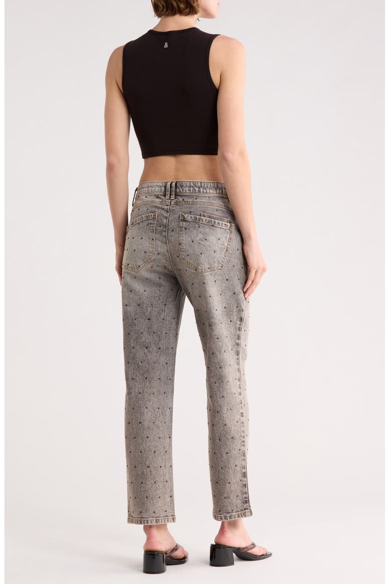 AbSolution High Waist Boyfriend Jeans, Alternate, color, TINTED BROWN