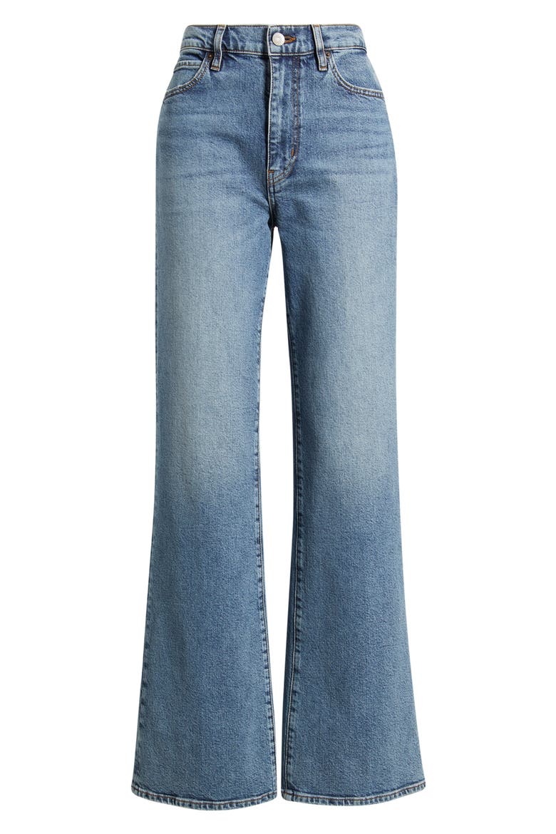 The Arrow High Waist Relaxed Bootcut Jeans, Alternate, color, CLOUDLET