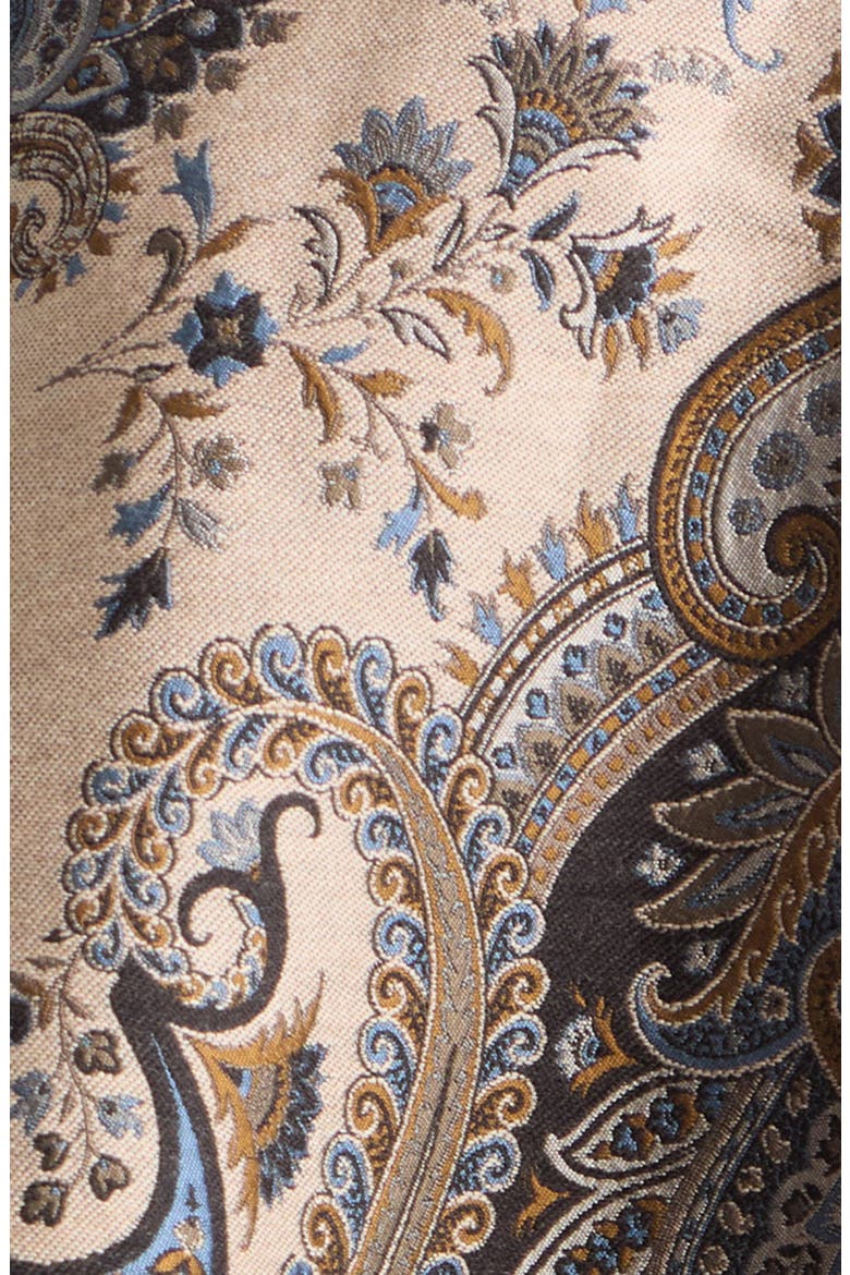Paisley Wool Blend Jacquard Cape, Alternate, color, PRINT ON BEIGE BASE