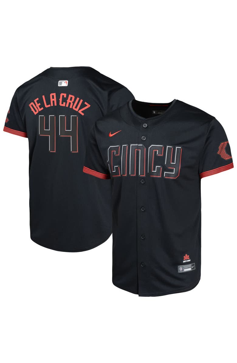 Nike Youth Nike  Black Cincinnati Reds City Connect Limited Jersey, Main, color, 