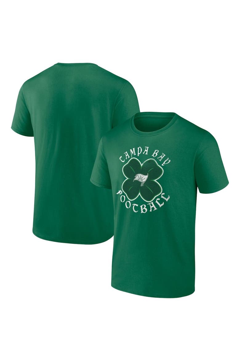 Men's Fanatics Branded Kelly Green Tampa Bay Buccaneers Celtic Clover T-Shirt, Main, color, Kelly Green