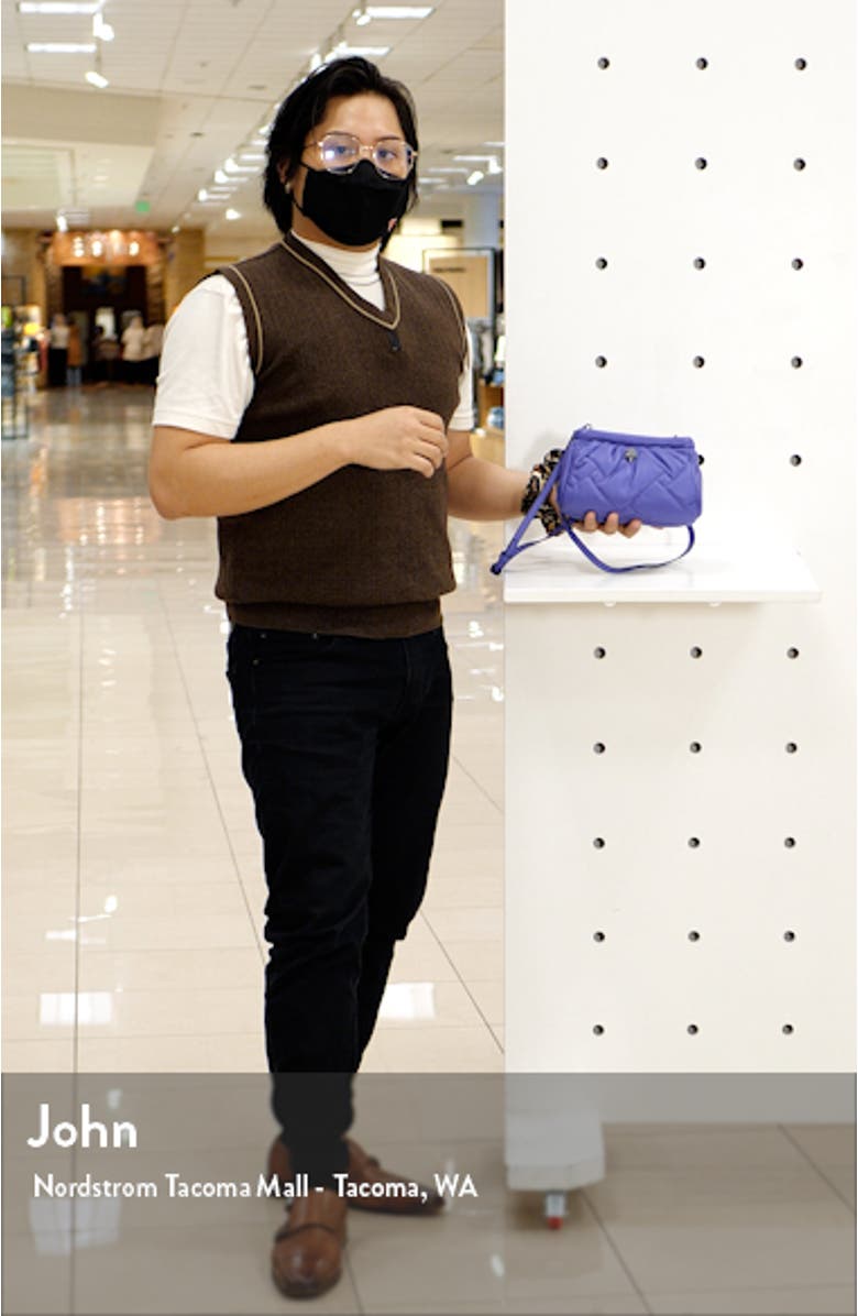 Kensington Quilted Leather Clutch, sales video thumbnail