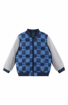 Andy & Evan Kids' Knit Sleeve Channel Quilted Jacket