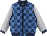 Andy & Evan Kids' Knit Sleeve Channel Quilted Jacket